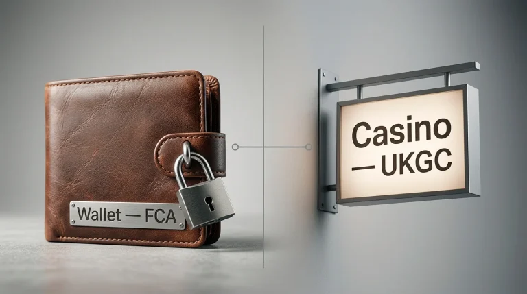 The Payz wallet protected under the FCA pointing to a UKGC-licensed casino