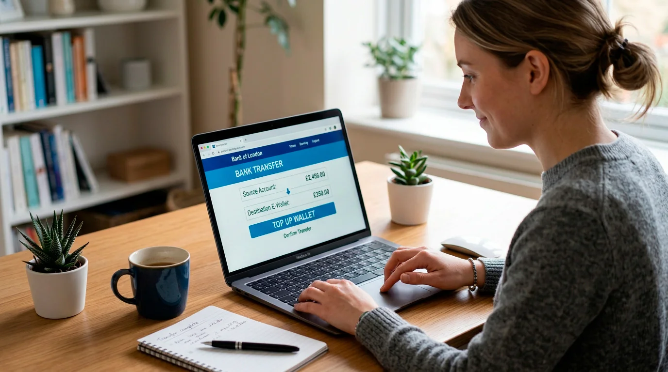 Funding a Payz wallet from a debit or bank source rather than credit for UK gambling