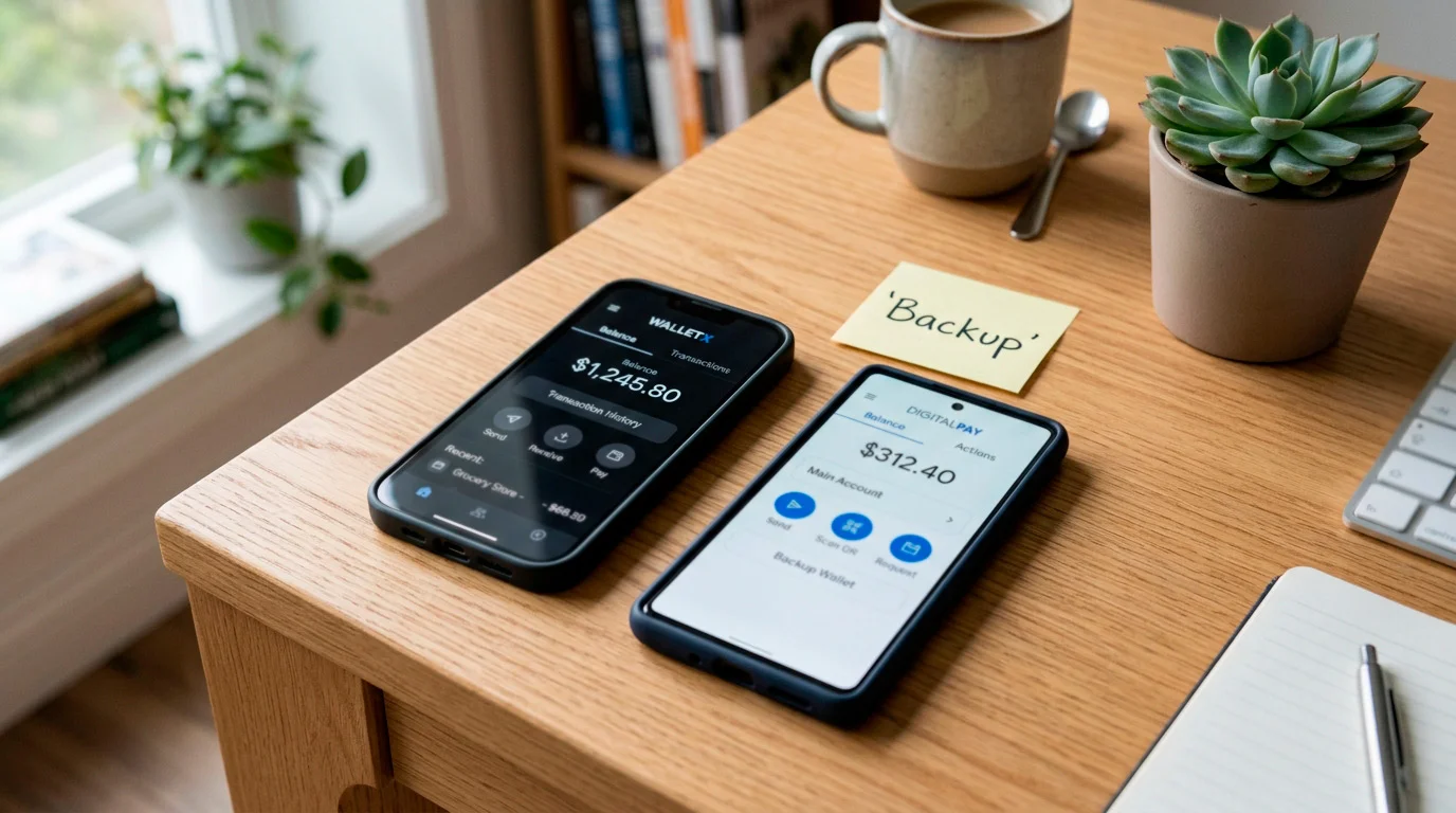 Holding two e-wallets as a backup setup for UK casino play