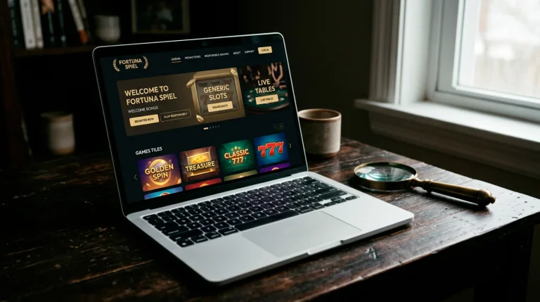 A freshly opened casino site on a laptop being carefully vetted for the year ahead